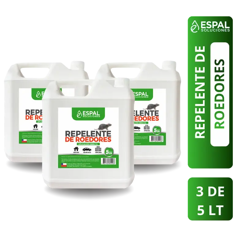 TriPack - 3 Repelente De Roedores de 5 Litros - Espal Soluciones