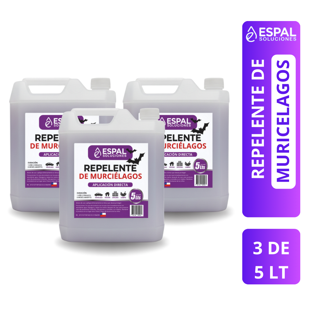 Tripack Murciélagos de 5 Litros - Espal Soluciones