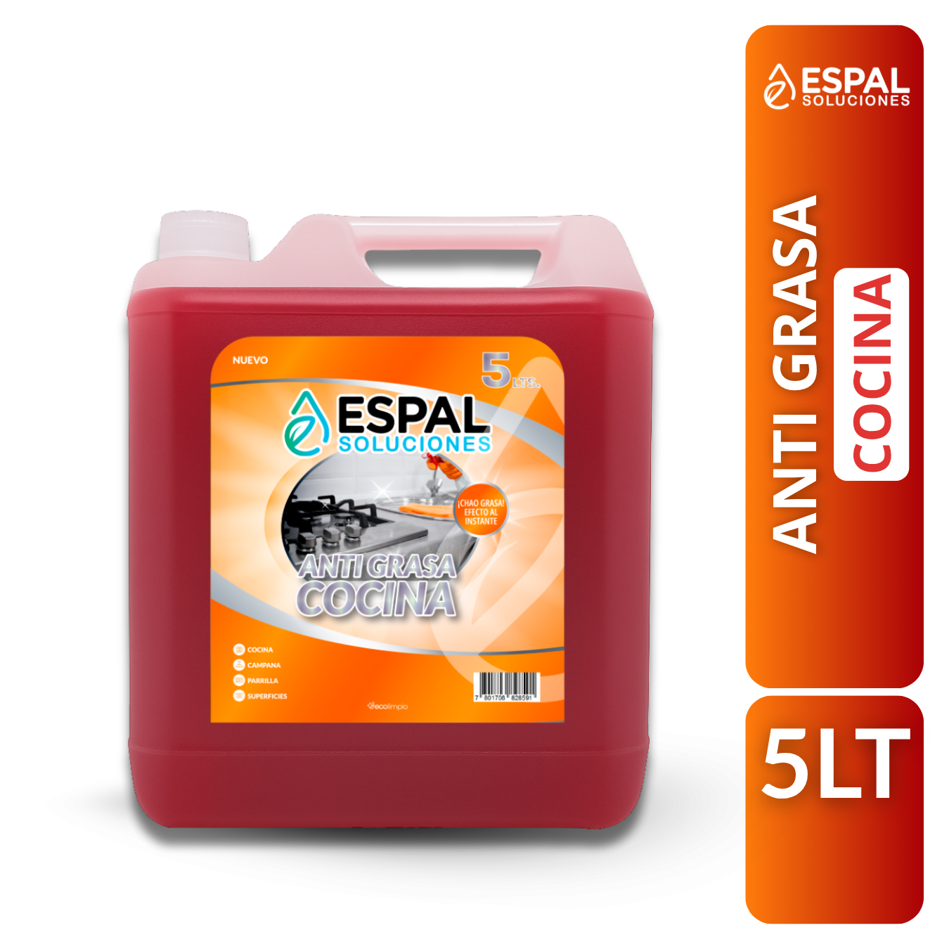AntiGrasa 5 litros ¡Chao Grasa! - Espal Soluciones