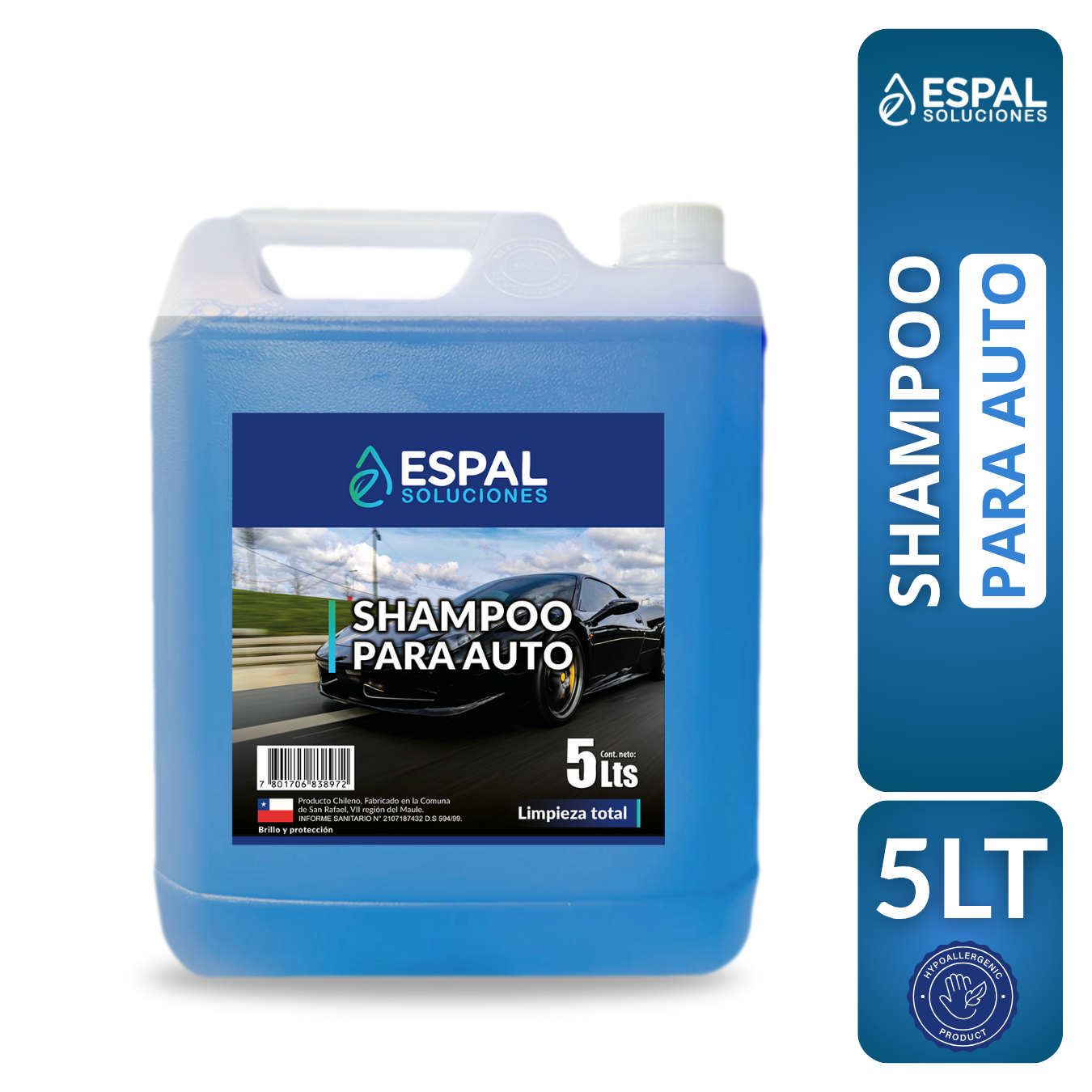Shampoo Para Autos 5 Litros - Espal Soluciones